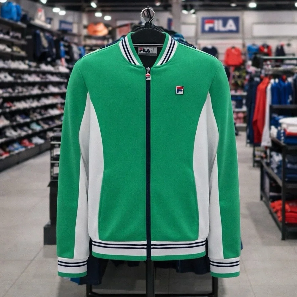 Fila‎ Unisex Performance Iconic Settanta Tennis Track Jacket Athletic Coach S